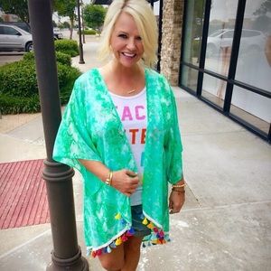 Judith March Tassel Kimono Size M/L